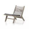 106990-003 Julian Outdoor Chair Weathered Grey Angled View