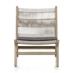 Julian Outdoor Chair Weathered Grey Front View Four Hands