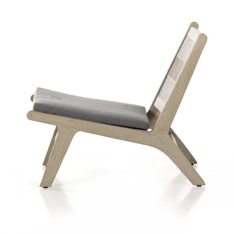 Julian Outdoor Chair Weathered Grey Side View 106990-003
