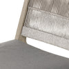 Julian Outdoor Chair Weathered Grey Rope Backrest Four Hands