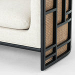 June Geometric Accent Chair - Brushed Ebony Four Hands Leg View
