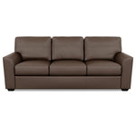 Kaden Leather Three Seat Sofa by American Leather Bali Brandy