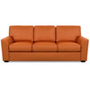Kaden Leather Three Seat Sofa by American Leather Bali Marigold