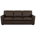 Kaden Leather Three Seat Sofa by American Leather Bali Mocha