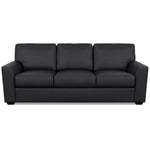 Kaden Leather Three Seat Sofa by American Leather Bali Onyx