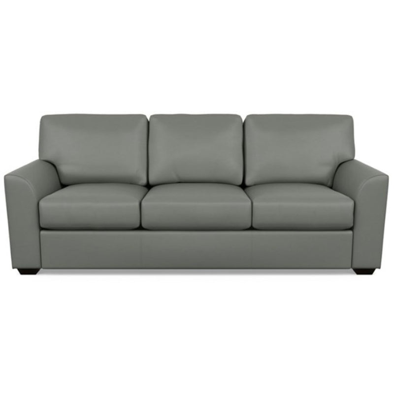 Kaden Leather Three Seat Sofa by American Leather Capri Shadow