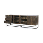 Kelby Media Console Open Drawers