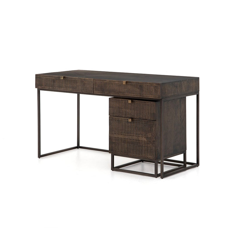 Kelby Writing Desk with Filing Cabinet