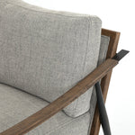 Kennedy Chair - Gabardine Grey Wooden Arms