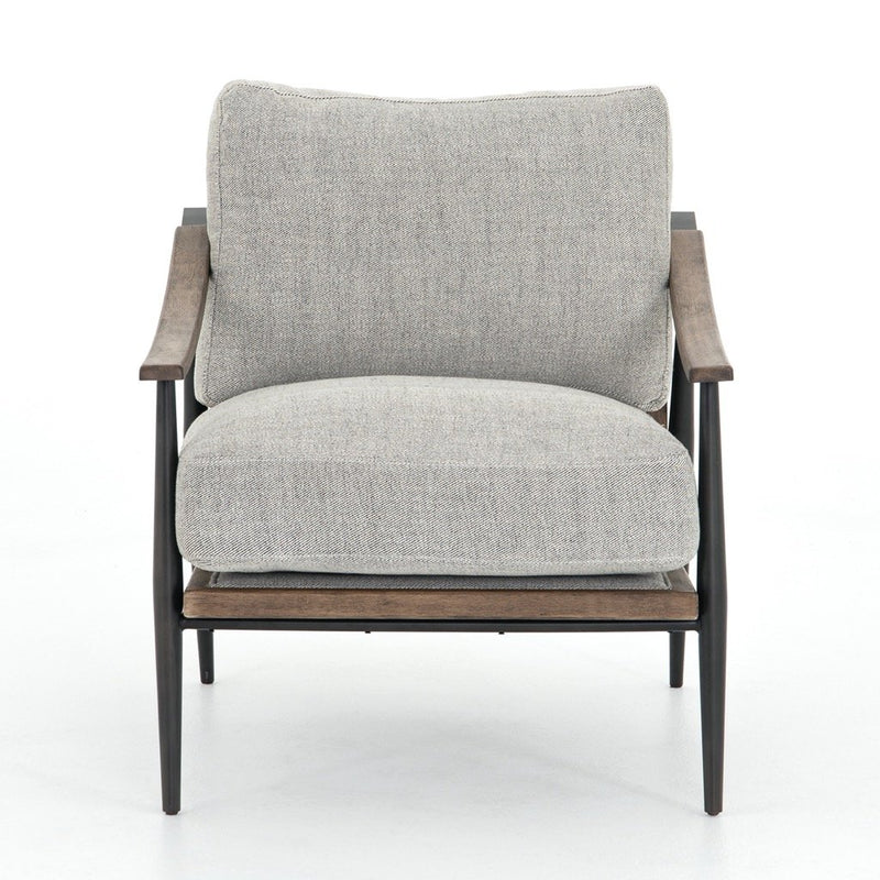Kennedy Chair - Gabardine Grey Front View