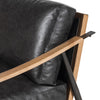 Sleek Leather Accent Chair