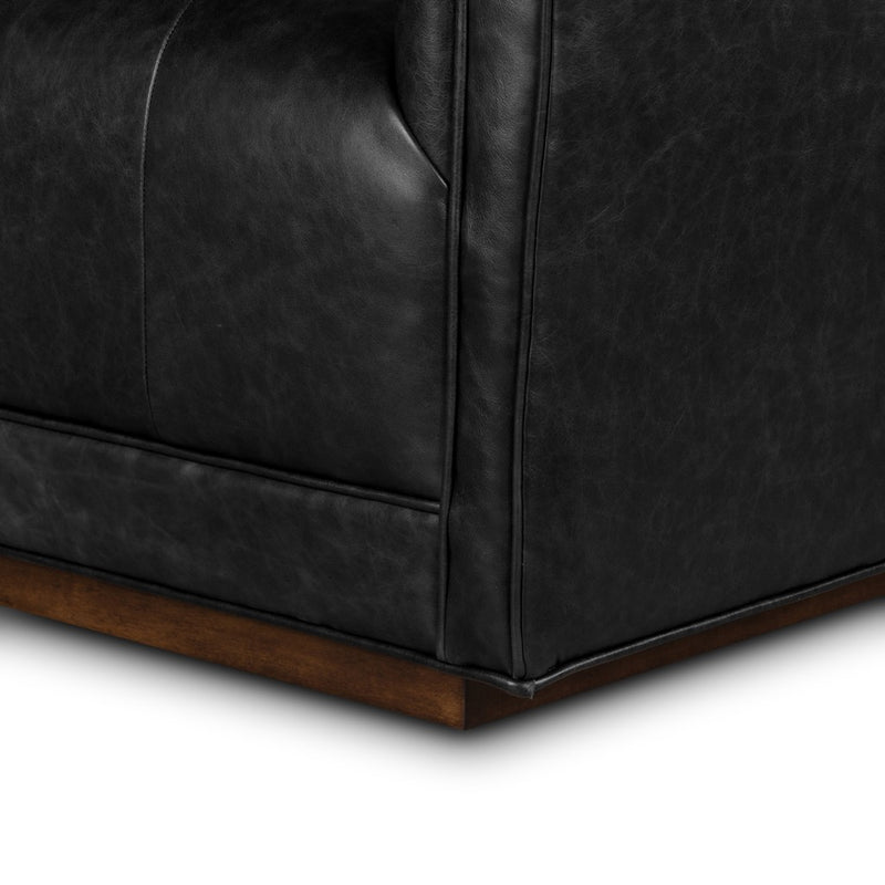 Leather Swivel Chair Four Hands