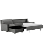 Klein Comfort Sleeper Sectional Sofa by American Leather Open