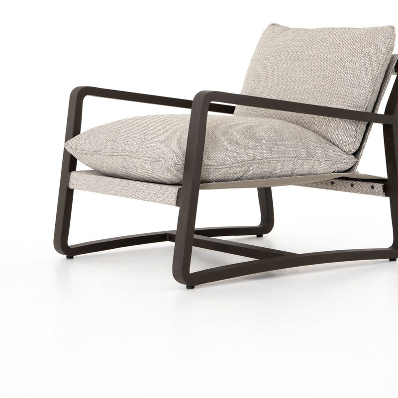 Four Hands Lane Outdoor Chair Faye Ash Angled View