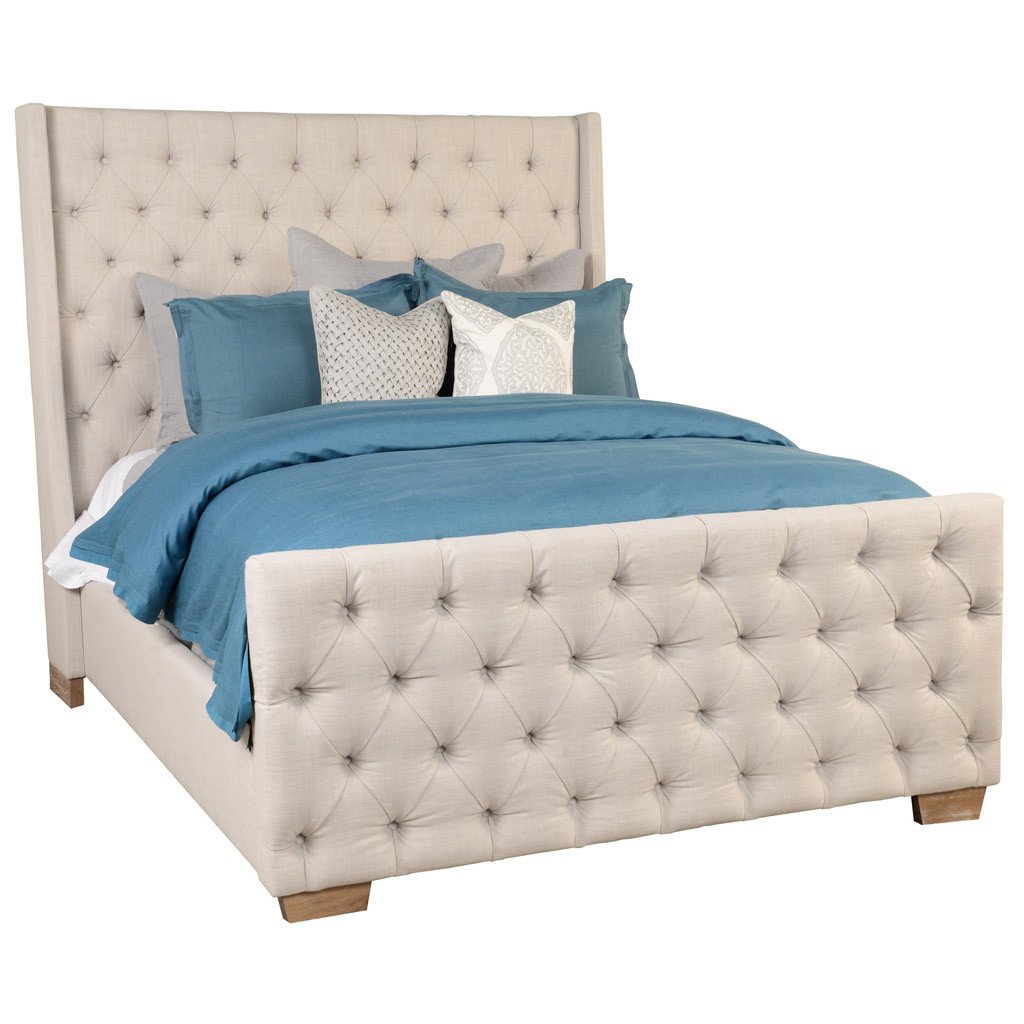 Laurent Tufted Bed angled view