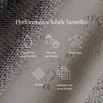 Leather Tie Classic Pillow performance fabric benefits