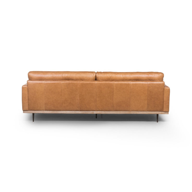 Tan leather Sofa