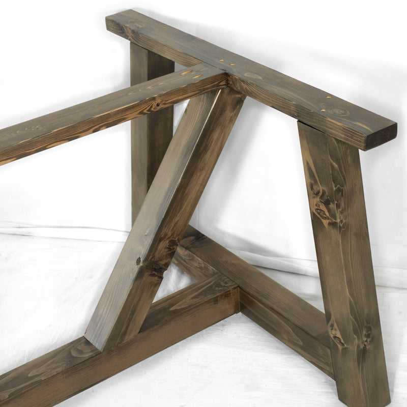 Customizable Wood Dining Table Base