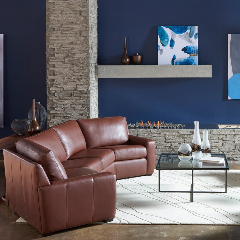 American Leather Lisben Wedge Sectional Sofa