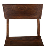 London Loft Wood Dining Chair close up of back rest