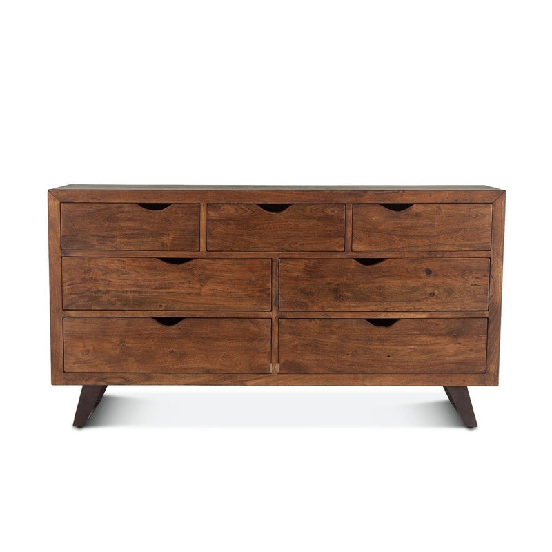 Acacia Wood dresser front view