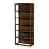 Lorne Bookshelf Dusty Reeded Brown Angled View 225956-003
