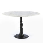 Lucy Round Dining Table - Marble/Carbo