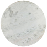 Lucy Round Dining Table - Marble/Carbo Top View