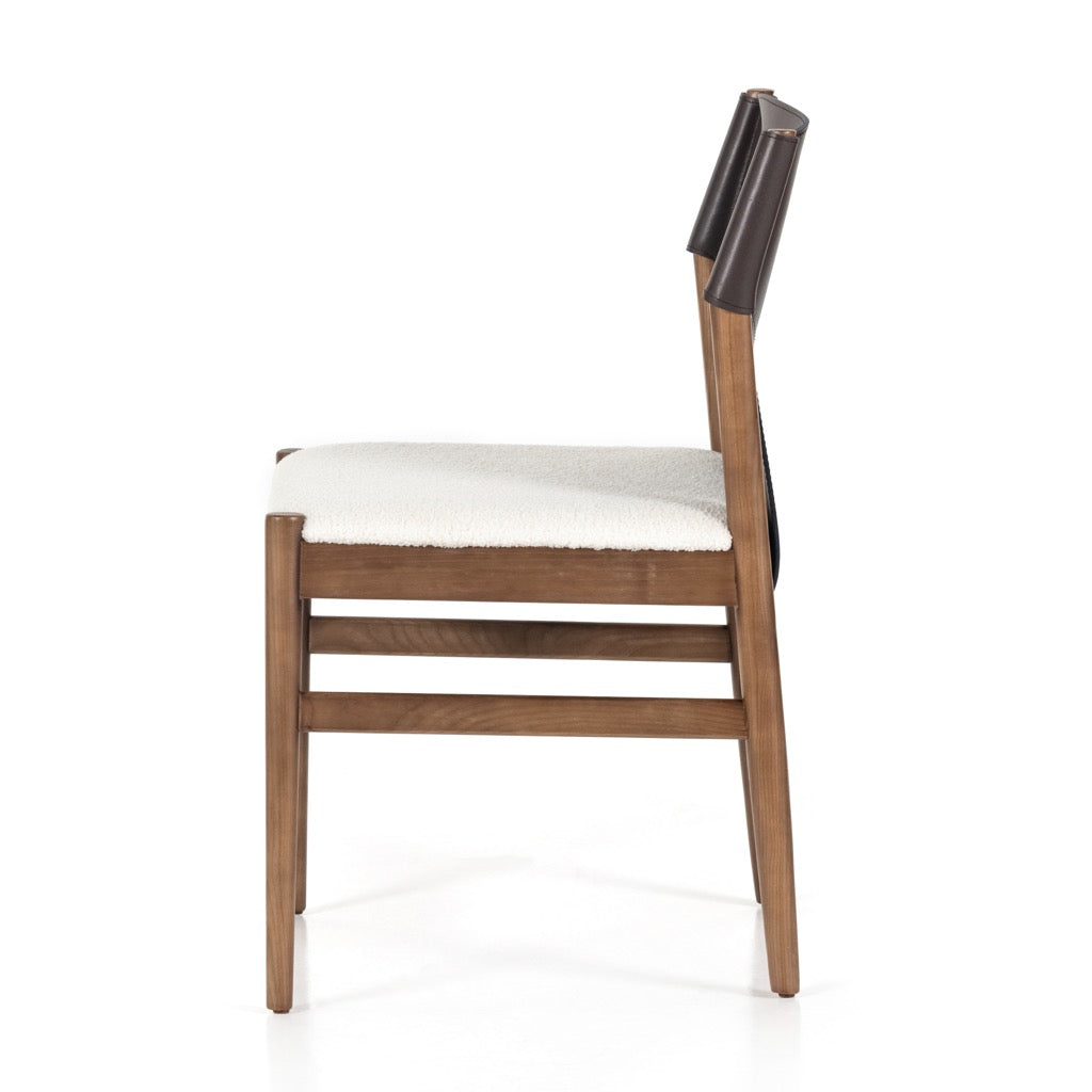 Four Hands Lulu Counter Stool - Espresso Leather Blend