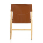 Lulu Dining Chair Saddle Leather Back View