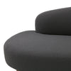 Luna Chaise Fiqa Boucle Charcoal Performance Fabric Seating 105774-009
