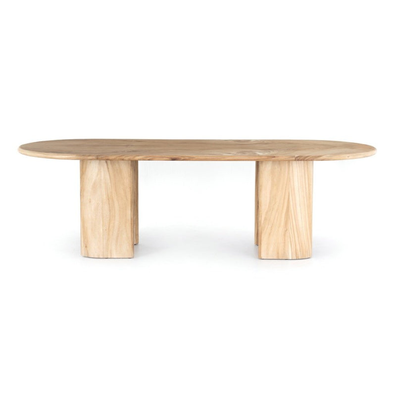 Lunas Oval Dining Table Front View