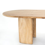 Lunas Oval Dining Table Tonal Shaped Tabletop