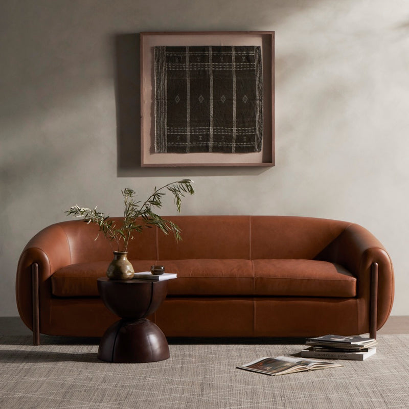 Lyla Sofa Valencia Camel Staged View Four Hands
