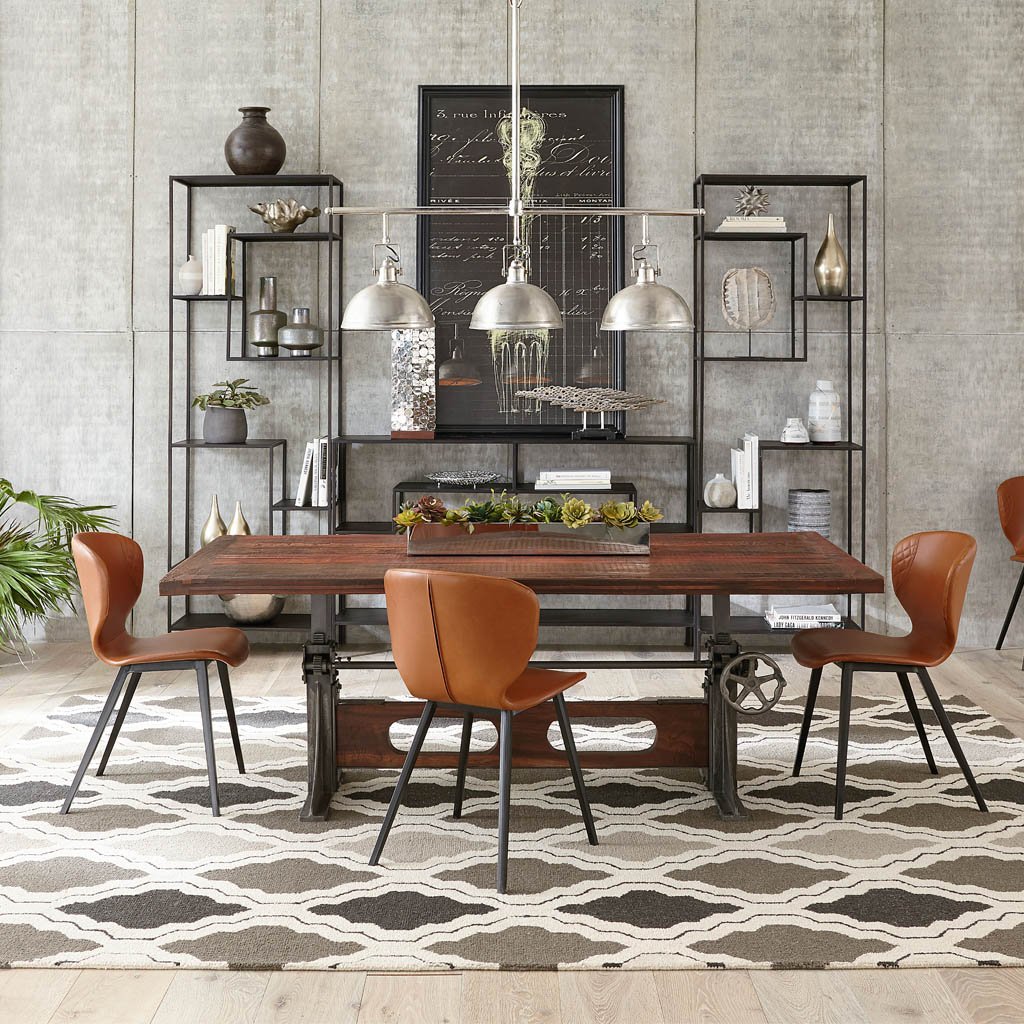Industrial style dining room hot sale sets