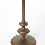 Marlow Matchstick Pedestal Table Aluminum Base Four Hands