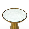 Marlow Mod Pedestal Table - Antiqued Mirror Top