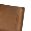 Four Hands Marlow Wing Chair Palermo Cognac Top Grain Leather Backrest