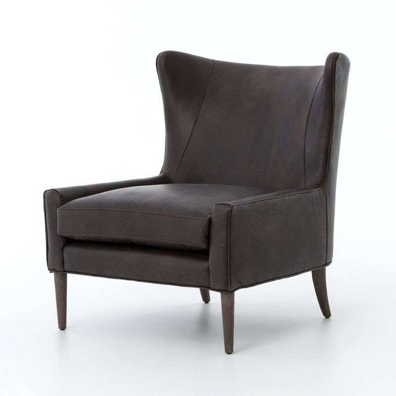 Marlow Wing Chair Vintage Black