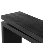Matthes Console Table - Aged Black Pine