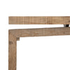 Matthes Console Table - Rustic Corner Detail Natural