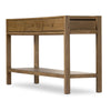 Meadow Console Table Tawny Oak Angled View 229646-003
