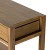 Meadow Console Table Tawny Oak Top Right Corner Detail 229646-003
