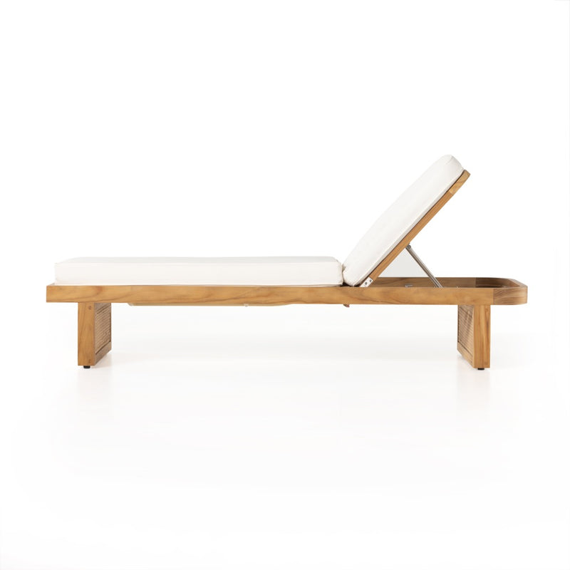 Four Hands Merit Outdoor Chaise Lounge Side View