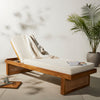 Merit Outdoor Chaise Lounge Staged View in Outdoor Setting Four Hands