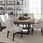 Messina Square Dining Table view with chair