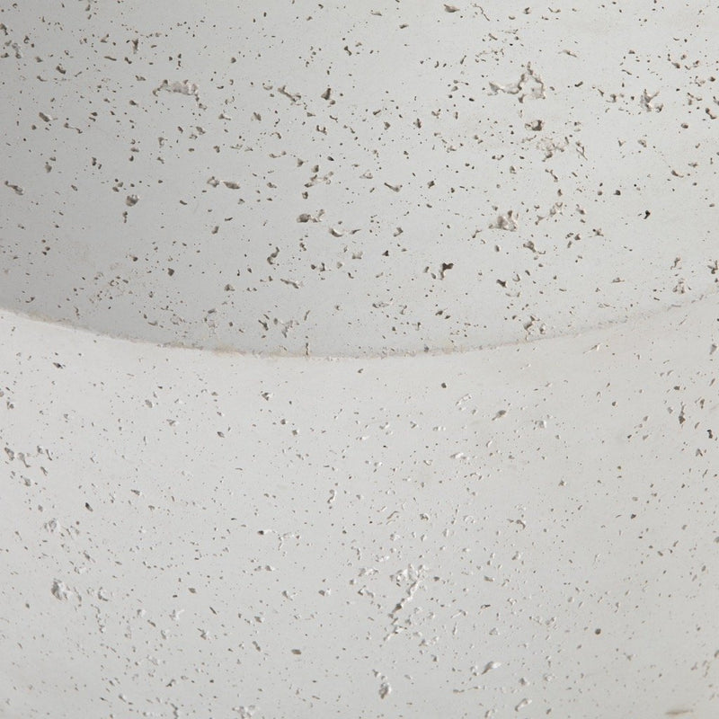 Meza Nesting Coffee Table - Textured White Textured Pitting Detail