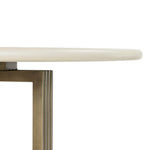 Mia Round Dining Table Brass Steel Support