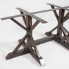 Double Miners Iron Dining Table Base