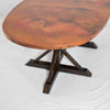 Copper and Iron Dining Table